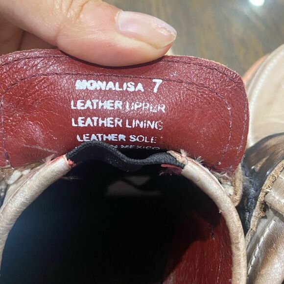 FreeBird by Steven MonaLisa Mules Loafers, leather, taupe, women’s slip on - Picture 6 of 7